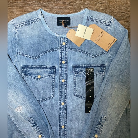 Lucky Brand Western Shirt Dress. Size XS. - Picture 3 of 5